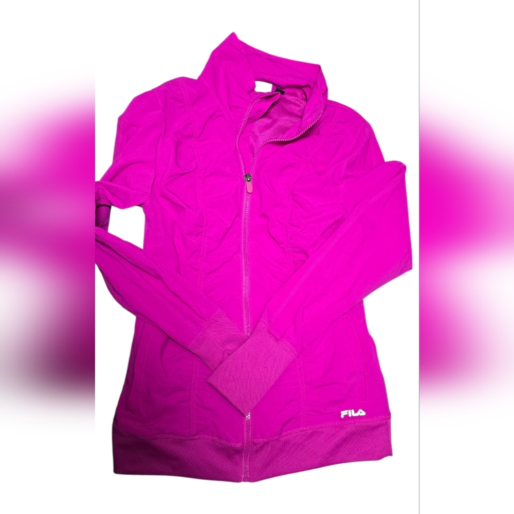 FILA Women's Vibrant Pink Zip-Up Jacket
